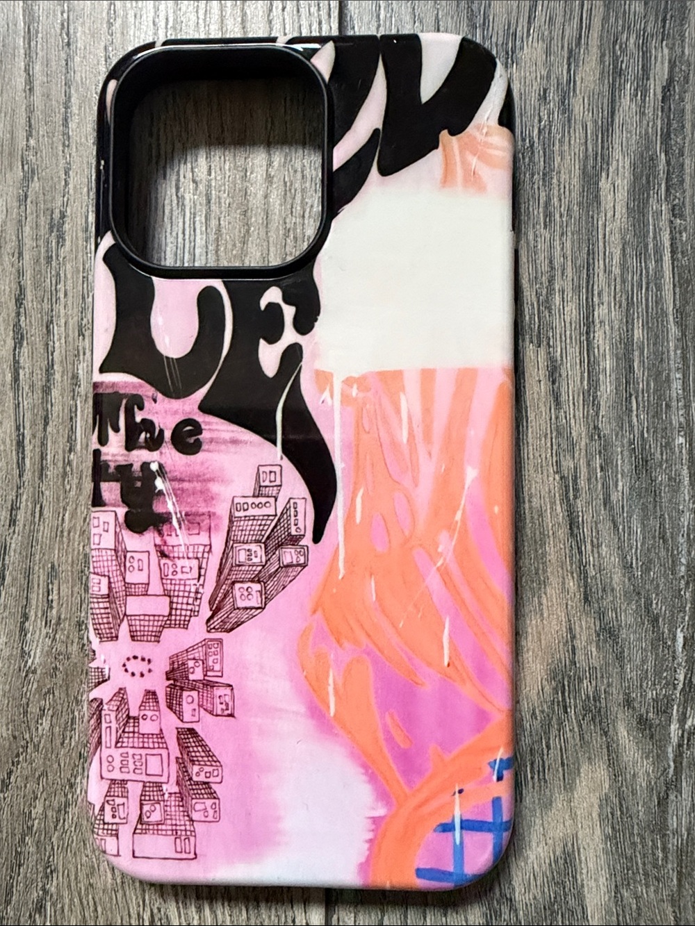 Stylish Pink & Orange Abstract iPhone Case — Apple Pro Max